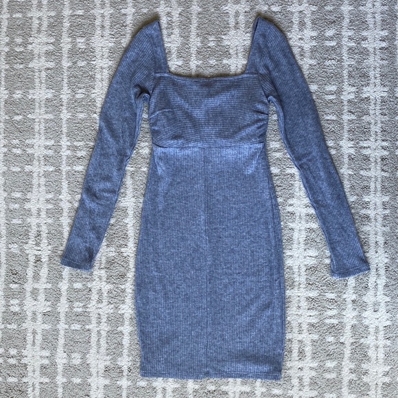 •Forever 21• NWOT Long-Sleeve Ribbed Mini Dress - Picture 3 of 8